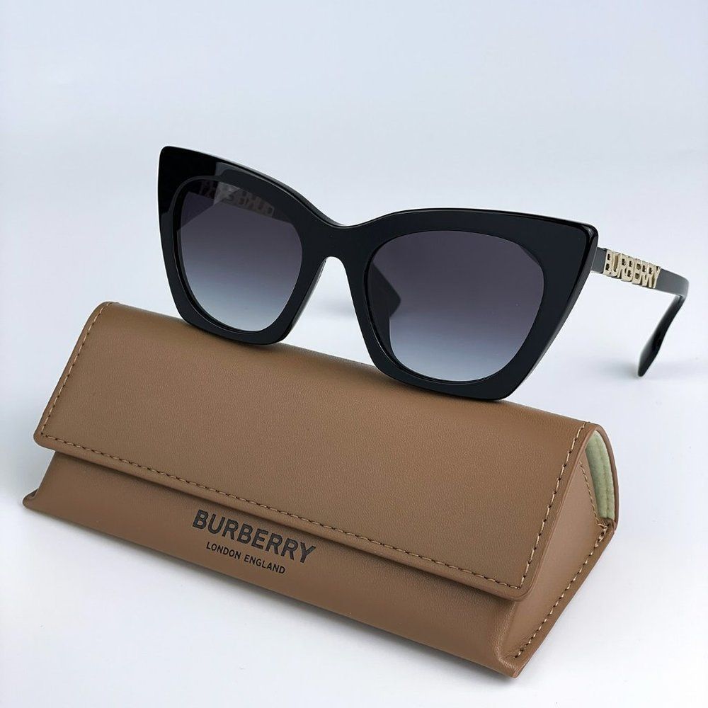 SALE! NEW Burberry BE4372U MARIANNE 30018G Black Gradient Cat Eye Sunglasses